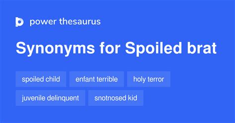 well understood synonym|another word for spoiled brat.